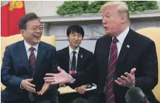  ?? AFP ?? US President Donald Trump and South Korean President Moon Jae-in the White House on May 22