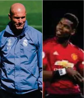  ??  ?? Zinedine Zidane and Paul Pogba met in Dubai recently.