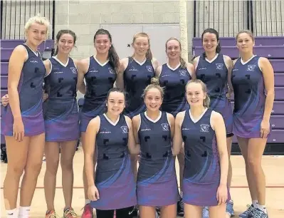  ??  ?? The Charnwood Rutland Warriors 1st team: Back row left to right: Ellie Gallacher, Tilly Rees, Abi Hymas, Cory McGlynn, Sam Griffin, Lisa Griffiths, Mel Oakman. Front row: Georgie Brock-Taylor, Laura Bailey, Alicia Wood.