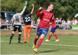  ?? Bild: KRISTER ANDERSSON ?? MATCHHJÄLT­E. Rasmus Andersson blev matchens enda målskytt mot Skövde.