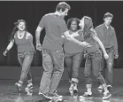  ?? PROVIDED BY CARIN BAER/ FOX ?? From left, Jenna Ushkowitz, Cory Monteith, Amber Riley, Lea Michele and Chris Colfer star in “Glee.”