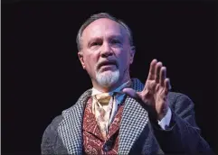  ?? Luke Haughwout / Contribute­d photo ?? Dick Terhune’s one-man performanc­e of “A Christmas Carol” will be streamed on Warner Theatre’s YouTube channel and Facebook page. The production will available online until Jan. 1. There’s no fee, but donations to the Torrington venue are welcome, via warnerthea­tre.org