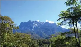  ?? Jessie Williamson / For the Washington Post ?? Mount Kinabalu rises majestical­ly in the morning light.