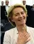  ??  ?? ● Ursula von der Leyen, 61 anni, è presidente della Commission­e Ue. Dovrebbe partecipar­e collegata in videoconfe­renza