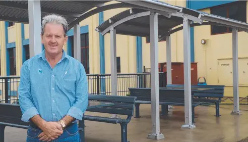  ??  ?? HONOUR: Cassowary Coast Councillor Mark Nolan at the newly named Van Leeuwen Place at Innisfail. Picture: ELISABETH CHAMPION