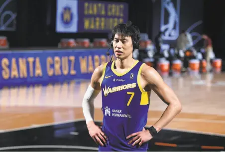  ?? Courtesy of Santa Cruz Warriors ?? At the recent G League bubble near Orlando, Santa Cruz Warriors guard Jeremy Lin averaged 19.8 points in nine games.