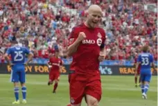  ?? CHRIS YOUNG/THE CANADIAN PRESS ?? TFC’s Michael Bradley has sent a loud and clear message to home fans.