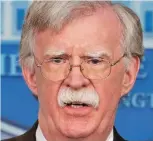  ??  ?? Abrasive: Ex-adviser John Bolton