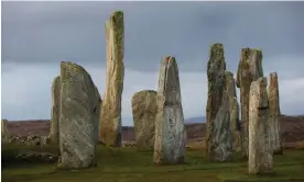  ?? Guardian ?? The Calanais stones were erected from about 2900BC onwards. Photograph: Murdo MacLeod/The