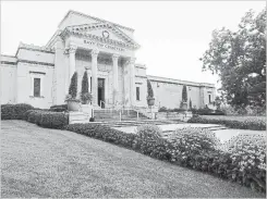  ?? PAUL WILSON SPECIAL TO THE HAMILTON SPECTATOR ?? The Bayview Cemetery, Crematoriu­m &amp; Mausoleum – an old and quiet house of Corinthian pillars and marble halls – is the chosen place of final rest for Elvis fan David Knapman and his “Memphis Belle.”