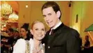  ?? BALLGUIDE ?? Sebastian Kurz mit Susanne Thier am Steirerbal­l 2013