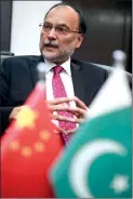  ??  ?? Pakistan’s Interior Minister Ahsan Iqbal