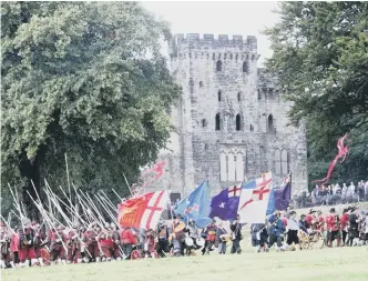  ??  ?? A previous English Civil War battle re-enactment staged at Hylton Castle.