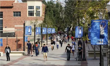  ?? Photograph: Damian Dovarganes/AP ?? The University of California, Los Angeles campus.