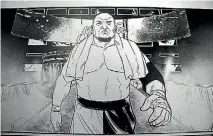  ??  ?? An image from a comic book about Samoa Joe drawn by Michel Mulipola, which will be released this week.