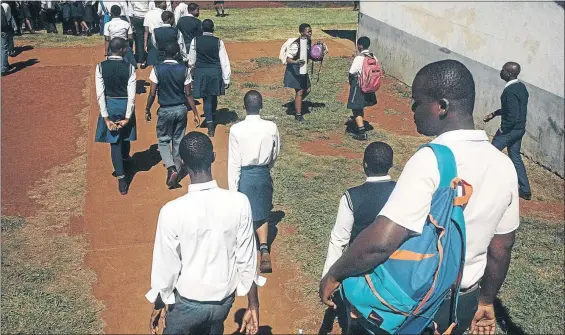  ?? PHOTO: MATT KLAY ?? High school pupils in Ingwavuma, KwaZulu-Natal, are cited among those who are hugely exposed to alcohol consumptio­n at illegal shebeens in the country. About 15 illegal outlets in the area have been shut down.