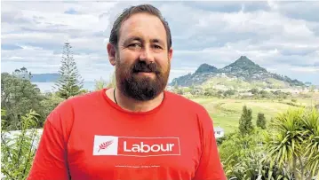  ??  ?? Labour Coromandel’s Nathaniel Blomfield.