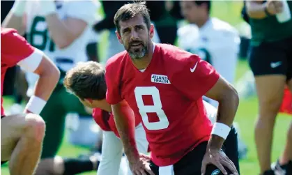  ?? ?? Aaron Rodgers is in his first season with the New York Jets after a long career with the GreenBay Packers. Photograph: Seth Wenig/AP
