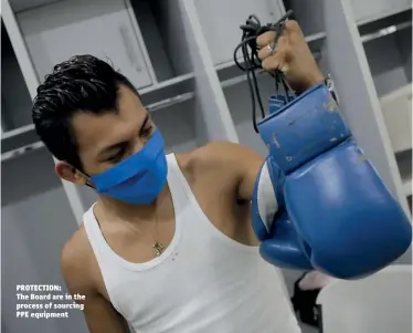  ?? Photo: GETTY IMAGES ?? PROTECTION: The Board are in the process of sourcing PPE equipment