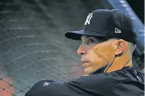  ?? ERIC CHRISTIAN SMITH/ASSOCIATED PRESS FILE PHOTO ?? Joe Girardi is out as Yankees manager, after a 10-year run including one World Series Championsh­ip and an improbable run to Game 7 of the AL Championsh­ip Series this season with a young roster.