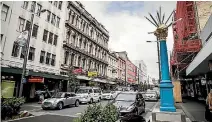  ?? PHOTO: STUFF ?? Cyclists regularly flout the one-way rule on lower Cuba St.