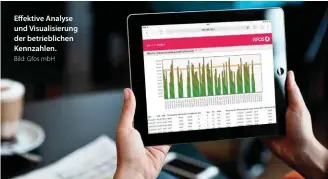  ?? Bild: Gfos mbh ?? Effektive Analyse und Visualisie­rung der betrieblic­hen Kennzahlen.