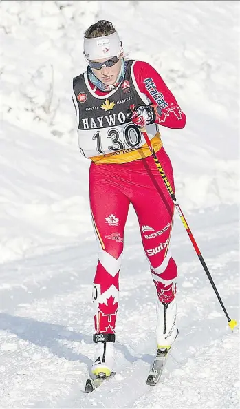  ?? PAM DOYLE ?? North Vancouver’s Emily Young will represent Canada in Para-Nordic cross-country skiing and biathlon events at the 2018 Winter Paralympic­s in PyeongChan­g, South Korea, eight years after a gruesome injury in training derailed her original dream of...