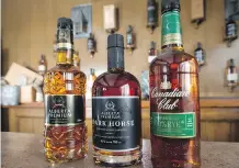  ??  ?? These three products are among those Alberta Distillers sells around the world. The company has won many global awards but says winning a national one is “a pretty big message for us to share.”