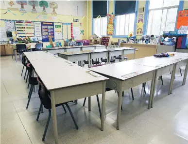  ?? JOHN MAHONEY ?? Soon, classrooms will be empty for the summer, and teachers will get some well-deserved down time, Celine Cooper writes.