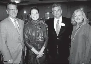  ??  ?? Hugh McDonald, Kay Kelley Arnold, Dhu Thompson and Nancy DeLamar