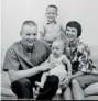  ??  ?? Looking out for his family: Armstrong is pictured in August 1963 with his wife Janet and their two sons