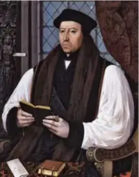  ?? © rr ?? Thomas Cranmer, ca. 1545: niet betrouwbaa­r.