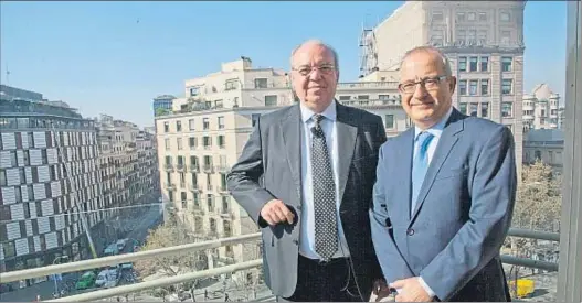  ?? KIM MANRESA ?? Josep Oriol Sala i Joan Cavallé, president i director general de la Caixa d’Enginyers