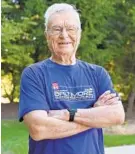  ?? AMY DAVIS/BALTIMORE SUN ?? Bob Gralley, 93, of Parkville, will run his 19th half-marathon in the Baltimore Running Festival on Saturday.