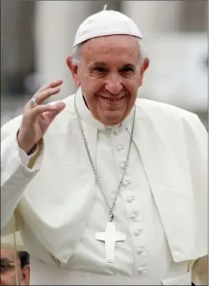  ??  ?? Pope Francis who may well visit Ireland later this year.