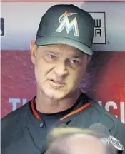  ?? AP/FILE ?? Miami manager Don Mattingly says he didn’t ask permission from Jim Leyland before reusing one of his letters.