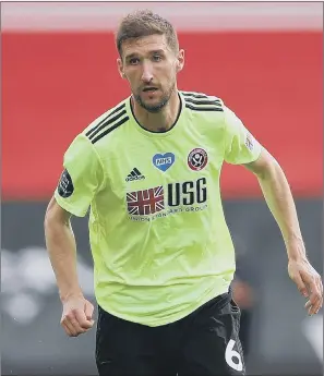  ?? PICTURE: DAVID KLEIN/SPORTIMAGE ?? FINAL ACT: Chris Basham in action for Sheffield United at Southampto­n on the final day of the season, just a few days after their European qualificat­ion dream had been crushed.