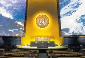  ?? EFE ?? Auditorio de la Organizaci­ón de las Naciones Unidas.