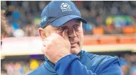  ??  ?? Vern Cotter after his final game in charge.