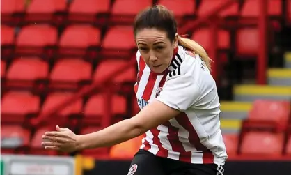  ??  ?? Sheffield United Women’s Sophie Jones has until 15 February to respond to the FA charge. Photograph: George Wood/Getty Images