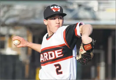  ?? Christian Abraham / Hearst Connecticu­t Media ?? Warde’s Ryan Donnelly will pitch for the Fairfield Senior American Legion team this season.