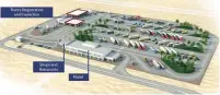  ?? Courtesy: RTA ?? A model of the two rest areas which will be located at Dubai Industrial City along Shaikh Mohammad Bin Zayed Road and Dubailand on Emirates Road.