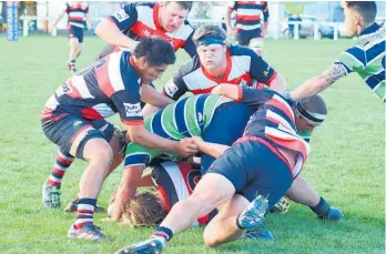  ?? Photo / Merrilyn George ?? Taihape won their derby game with Ruapehu last Saturday.