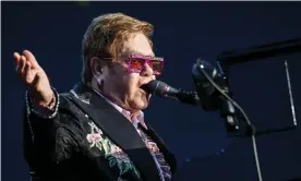  ?? Photograph: Valentin Flauraud/AP ?? Elton John, who has signed an open letter calling for paperwork-free travel for British musicians in the EU.