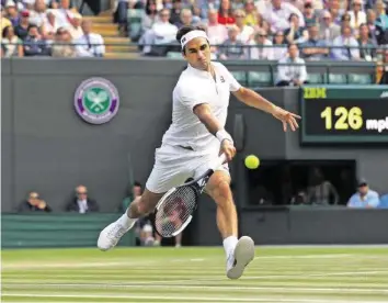  ?? AFP ?? Roger Federer wird alles unternehme­n, um weitere grosse Erfolge zu feiern.