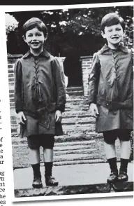  ??  ?? The boy who loved me: Peter Fleming (left) with brother Ian