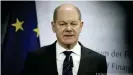  ??  ?? Bundesfina­nzminister und SPD-Kanzlerkan­didat Olaf Scholz