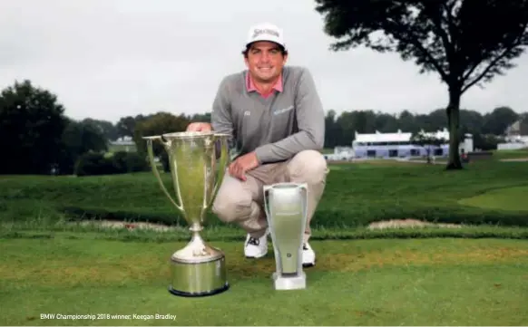  ??  ?? BMW Championsh­ip 2018 winner, Keegan Bradley