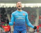  ?? AP ?? Arsenal's Olivier Giroud celebrates his goal.