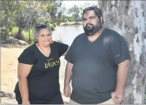  ??  ?? REVITALISE: Wotjobaluk woman Robyn Lauricella and her brother Wotjobaluk man Geoffrey Marks are promoting a new language restoratio­n centre opening in Dimboola. Picture: PAUL CARRACHER